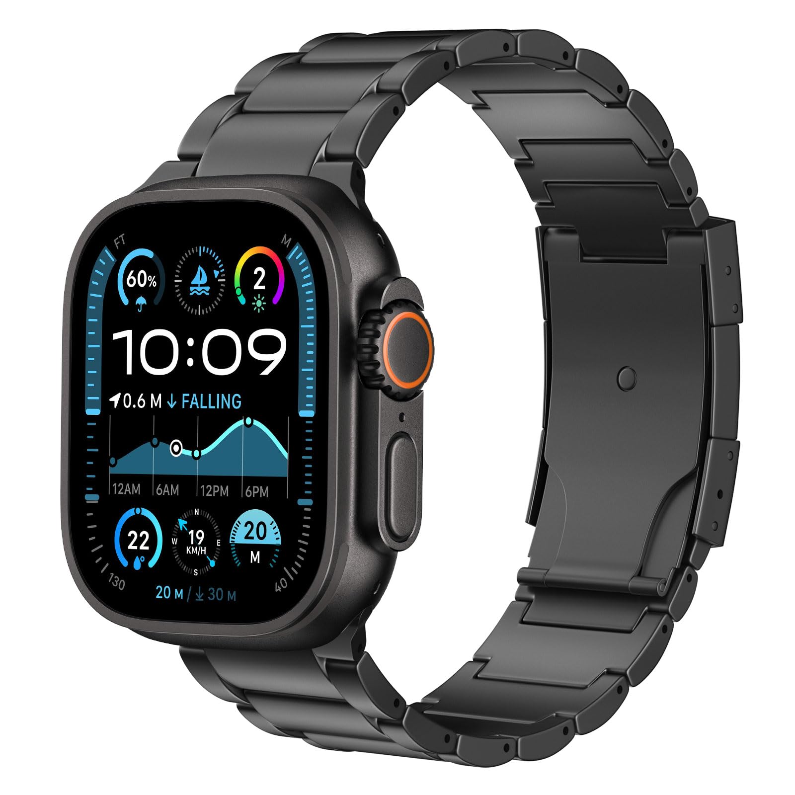 Correa de Reloj Moko Titanium Compatible con Apple Watch de 44 mm - Venta Internacional