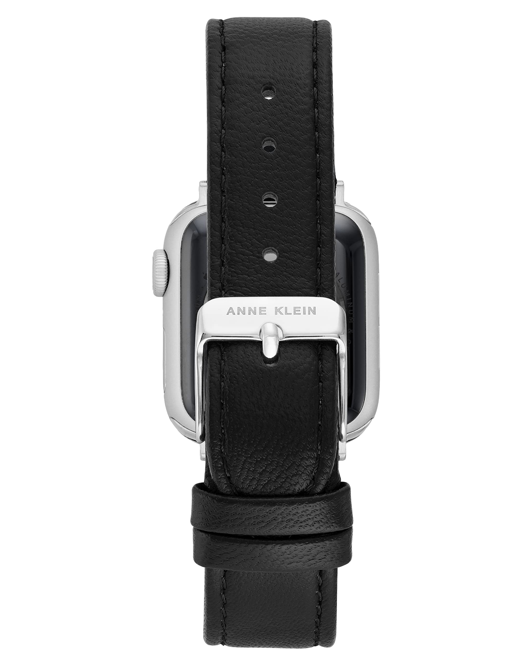 Foto 3 pulgar | Correa de Piel Anne Klein para Apple Watch Negro - Venta Internacional