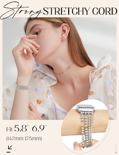 Foto 2 | Pulsera para Apple Watch Jr.dm Plateada 40-46 Mm - Venta Internacional