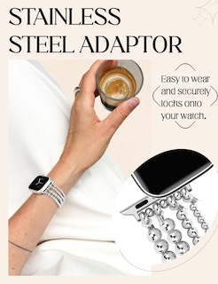 Foto 4 | Pulsera para Apple Watch Jr.dm Plateada 40-46 Mm - Venta Internacional