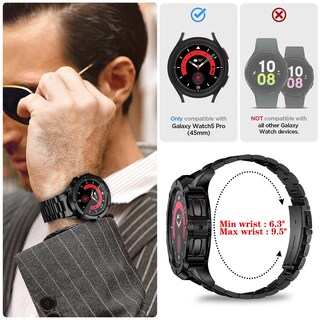 Foto 5 | Correa De Reloj Suplink De Acero Inoxidable Para Samsung Galaxy 5 Pro - Venta Internacional.