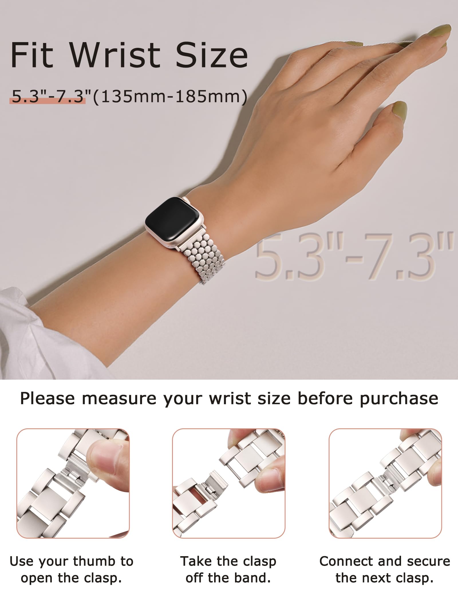 Foto 3 pulgar | Correa de Reloj Minyee para Apple - Venta Internacional
