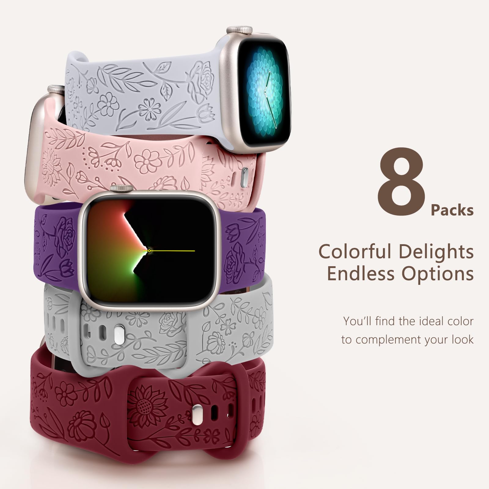 Foto 6 pulgar | Las Correas De Reloj Son Fácilmente Compatibles Con El Apple Watch De 40 Mm A 49 Mm. - Venta Internacional.