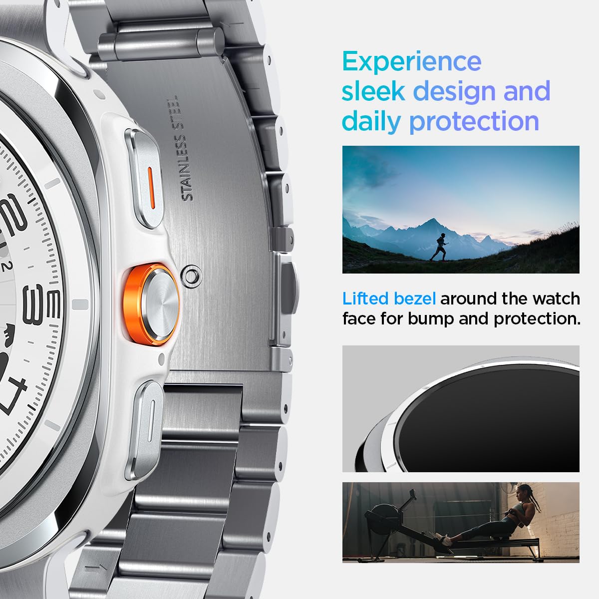 Foto 6 pulgar | Correa De Reloj Spigen Modern Fit 316l Para Samsung Galaxy De 47 Mm - Venta Internacional.