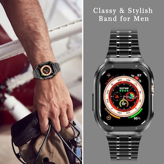 Foto 3 | Watch Band + Funda De Acero Inoxidable Miohhr Para Apple Watch - Venta Internacional.