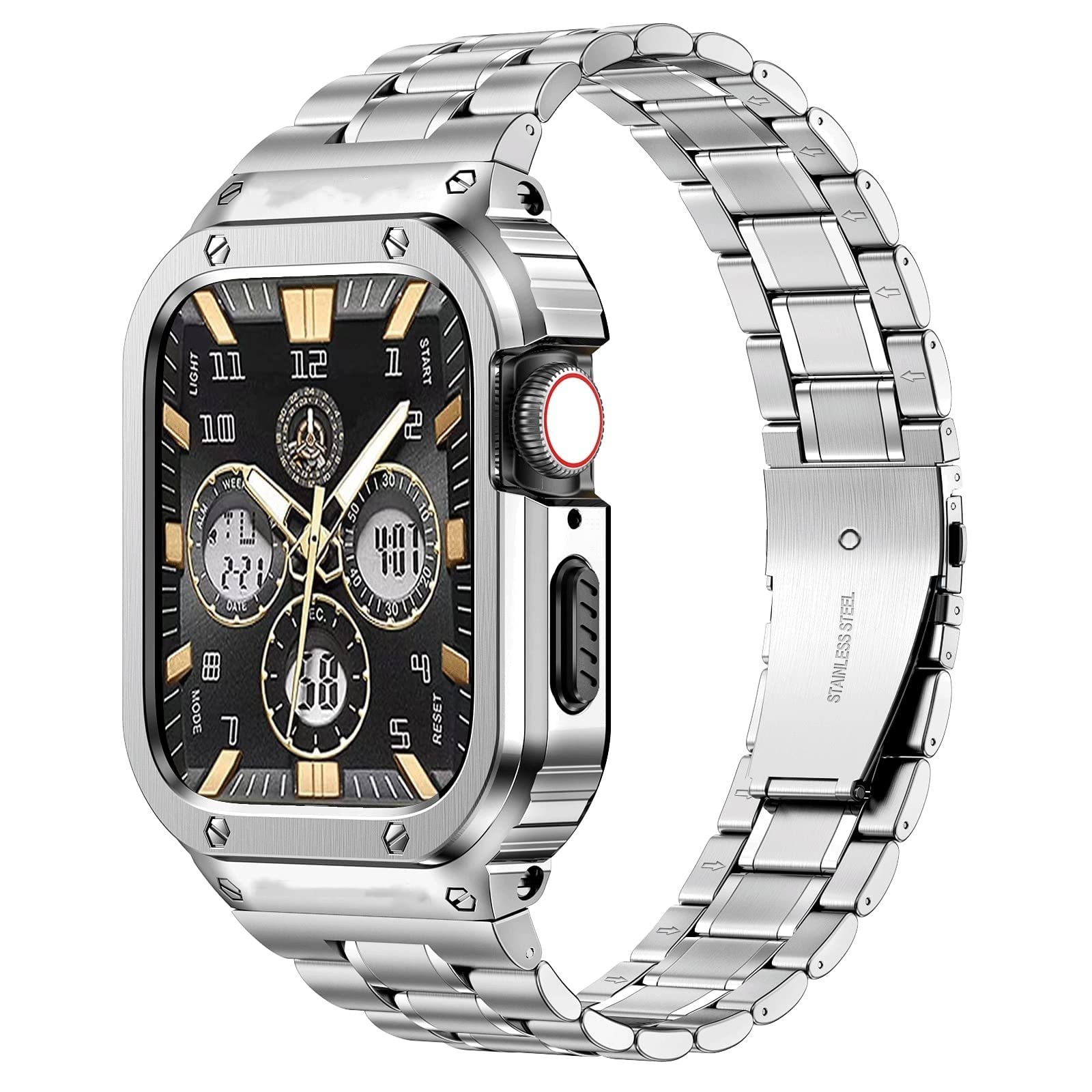 Foto 2 pulgar | Correa Miohhr Acero Inoxidable para Apple Watch 46 Mm - Venta Internacional