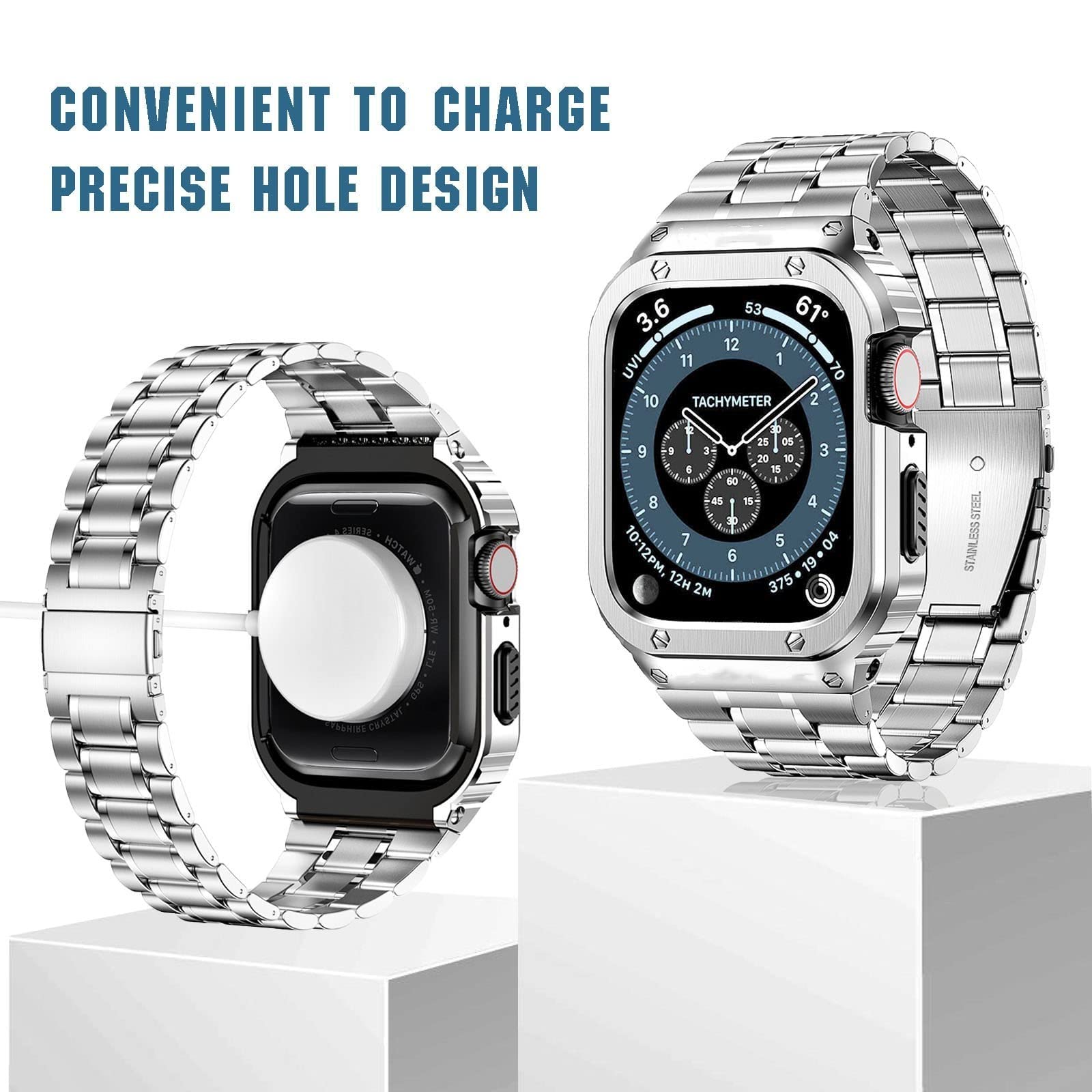 Foto 5 pulgar | Correa Miohhr Acero Inoxidable para Apple Watch 46 Mm - Venta Internacional