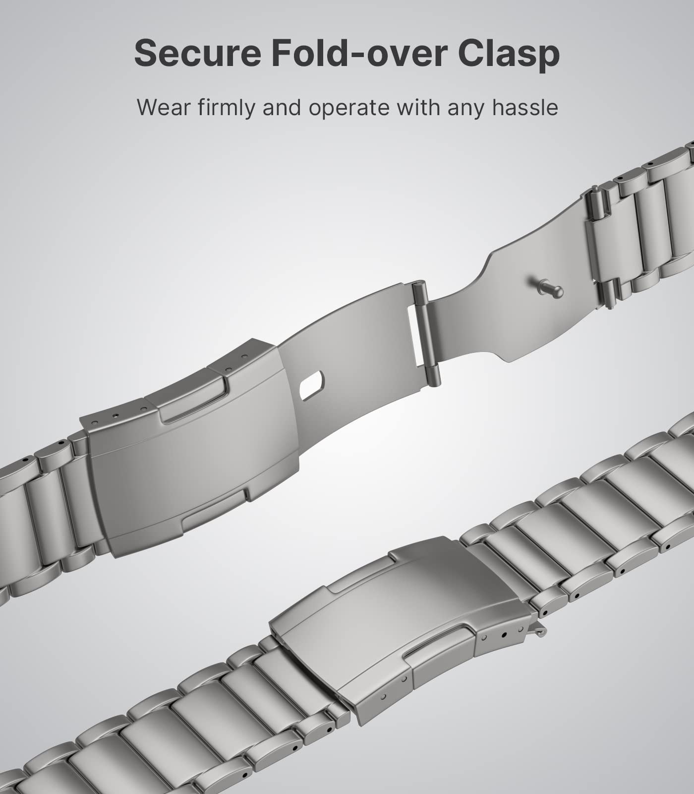 Foto 6 pulgar | Correa de Reloj Moko Titanium Compatible con Apple de 42 mm Plateada - Venta Internacional