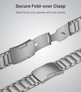 Foto 5 | Correa de Reloj Moko Titanium Compatible con Apple de 42 mm Plateada - Venta Internacional