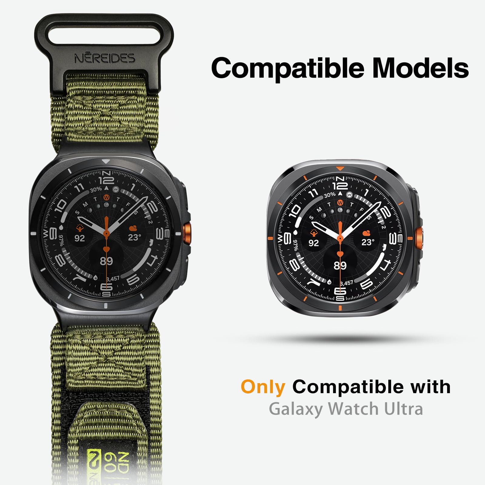 Foto 3 | Correa de Reloj Nereides Compatible con Samsung Galaxy Watch Ultra de 47 Mm - Venta Internacional