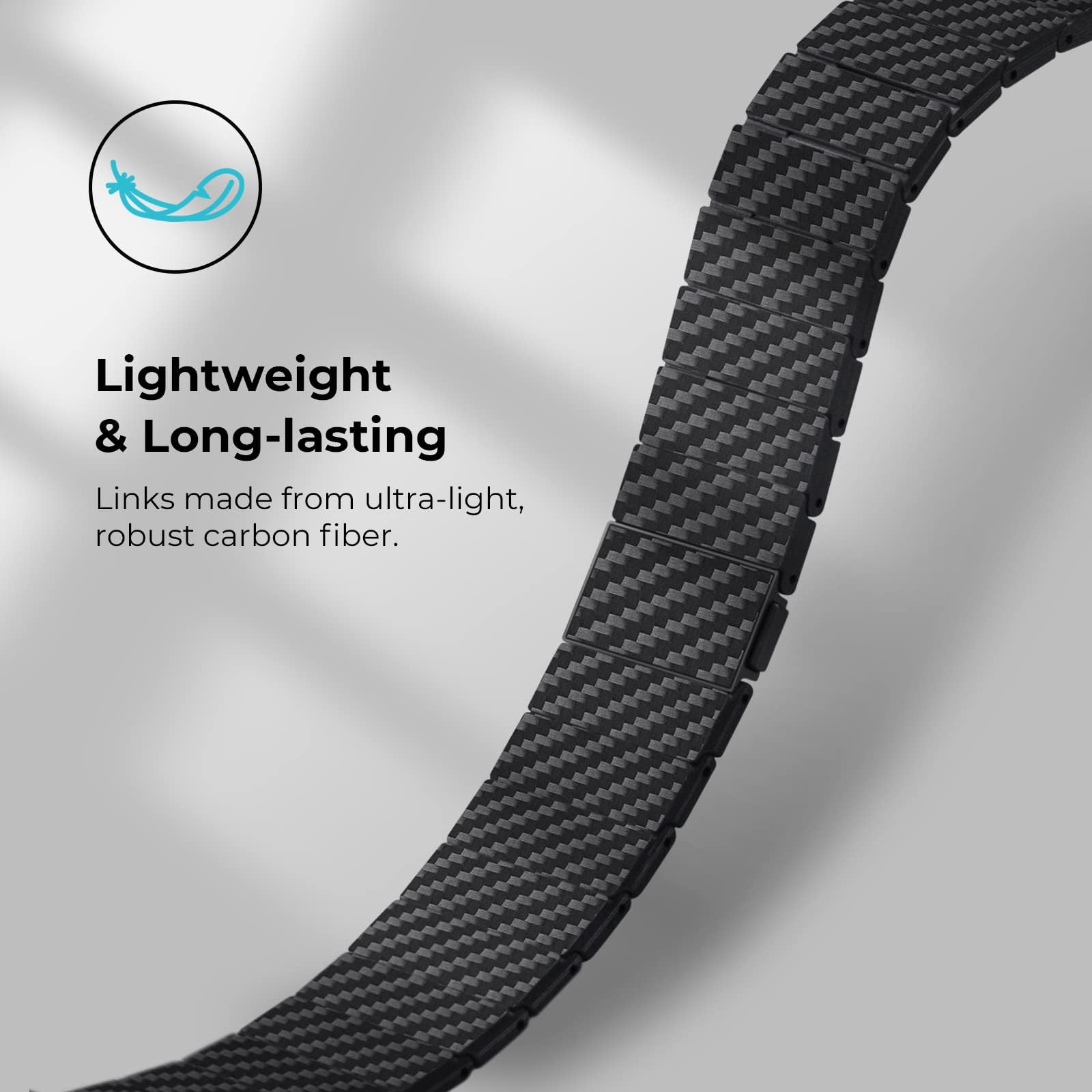 Foto 4 pulgar | Correa para Apple Watch Pitaka Fibra de Carbono - Venta Internacional