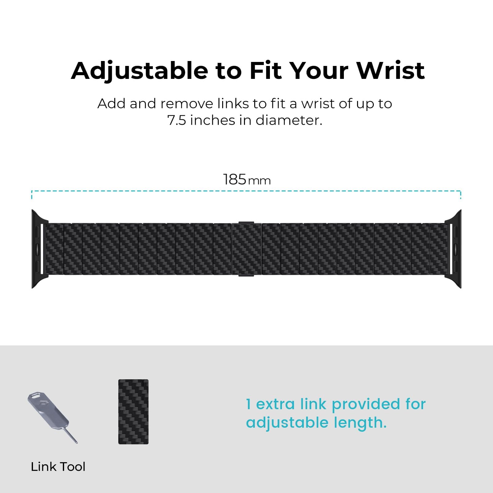 Foto 5 | Correa para Apple Watch Pitaka Fibra de Carbono - Venta Internacional
