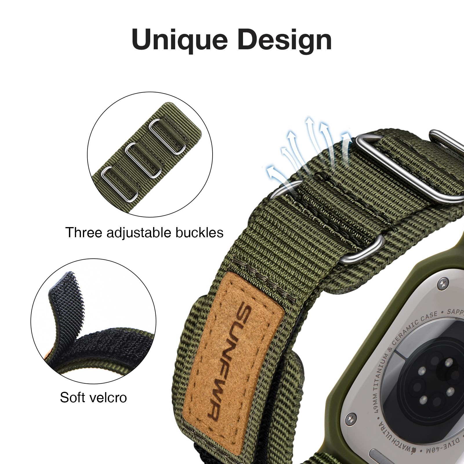 Foto 4 pulgar | Correa Sunfwr para Apple Watch - Venta Internacional