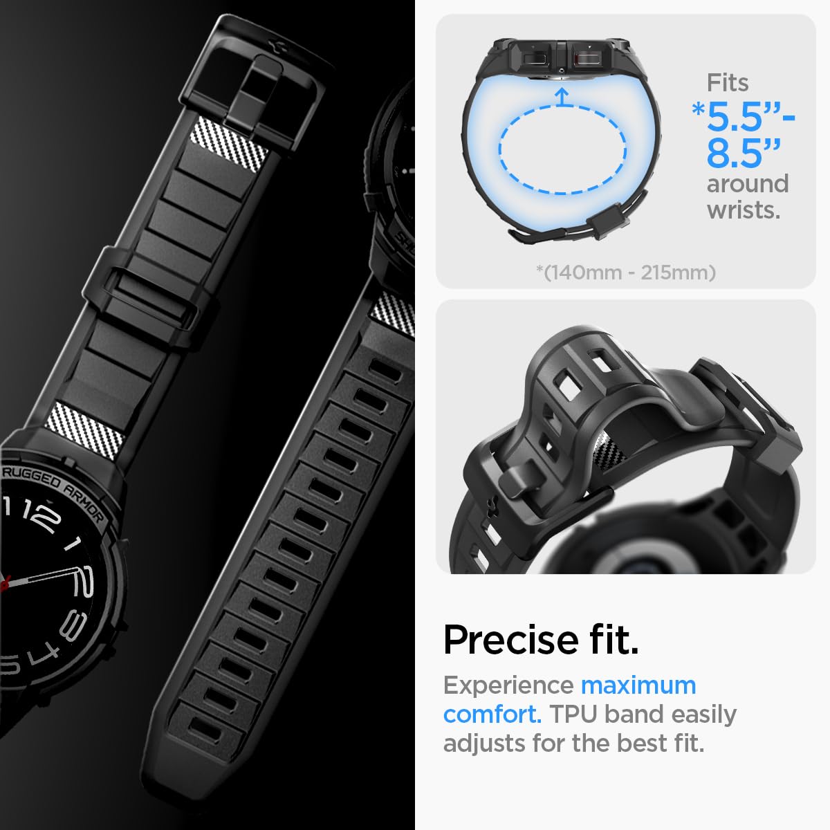 Foto 5 pulgar | Funda Con Banda Protectora Para Samsung Galaxy Watch 6 De 47 Mm - Venta Internacional.