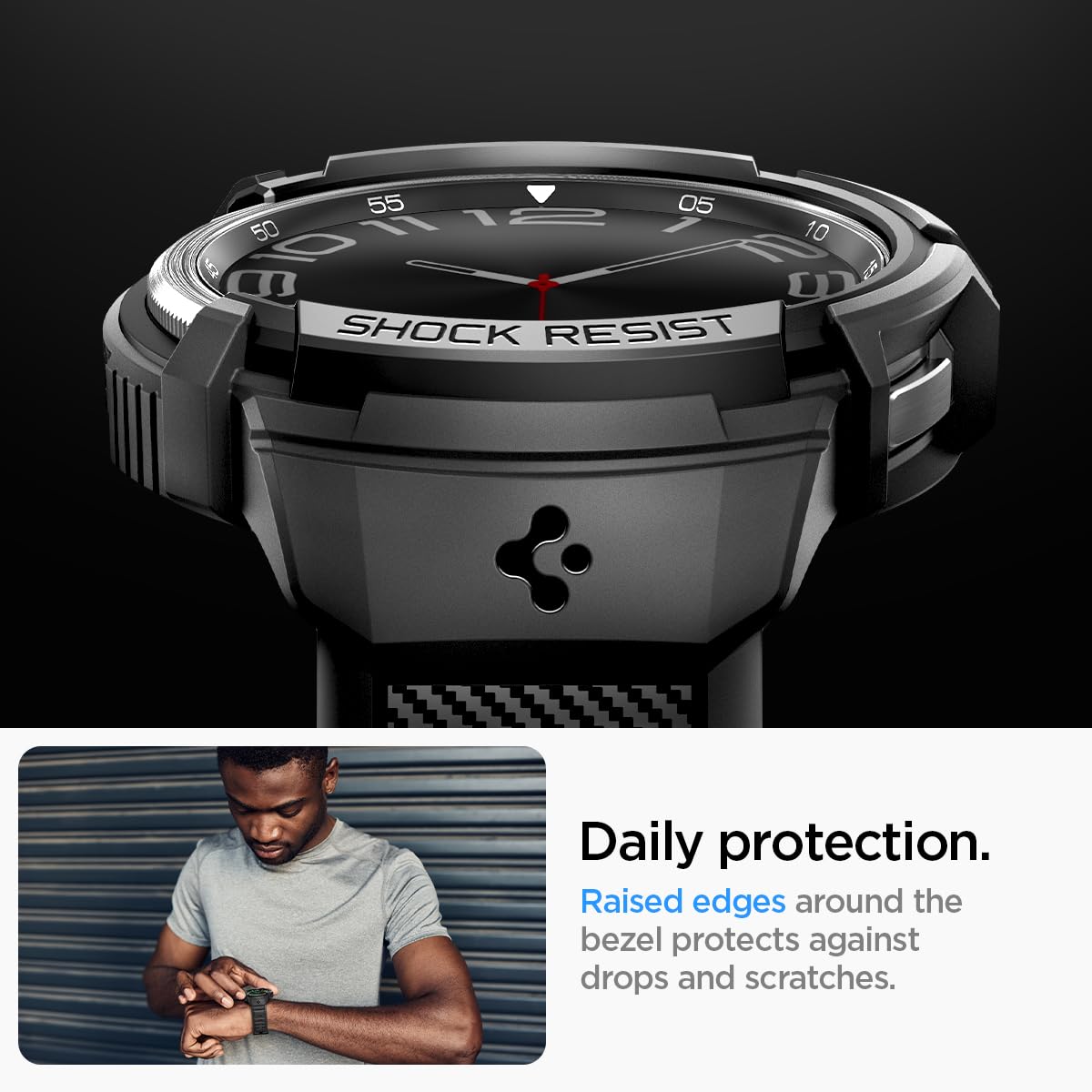 Foto 6 pulgar | Funda Con Banda Protectora Para Samsung Galaxy Watch 6 De 47 Mm - Venta Internacional.