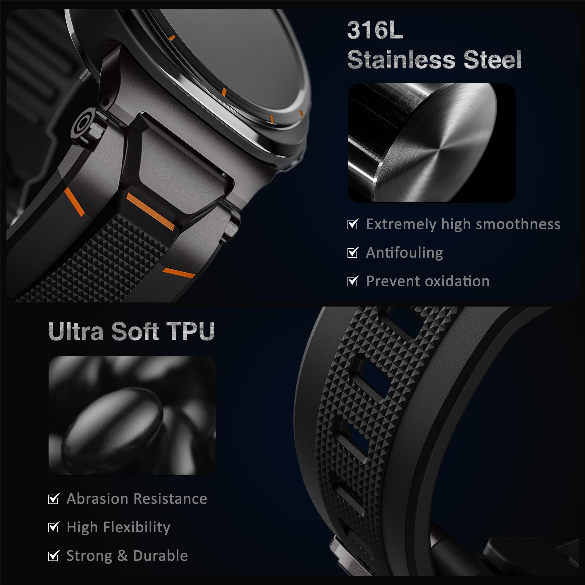 Foto 2 | Correa De Reloj Ultimal Para Samsung Galaxy Watch Ultra De 47 Mm - Venta Internacional.