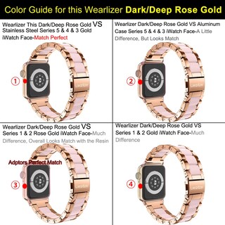 Foto 5 | Correa De Reloj Wearlizer Para Apple, 42 Mm, 44 Mm, 45 Mm, Acero Inoxidable - Venta Internacional.