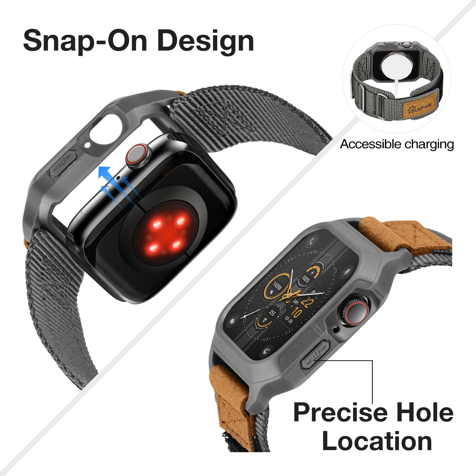 Foto 5 pulgar | Correa Sunfwr para Apple Watch - Venta Internacional