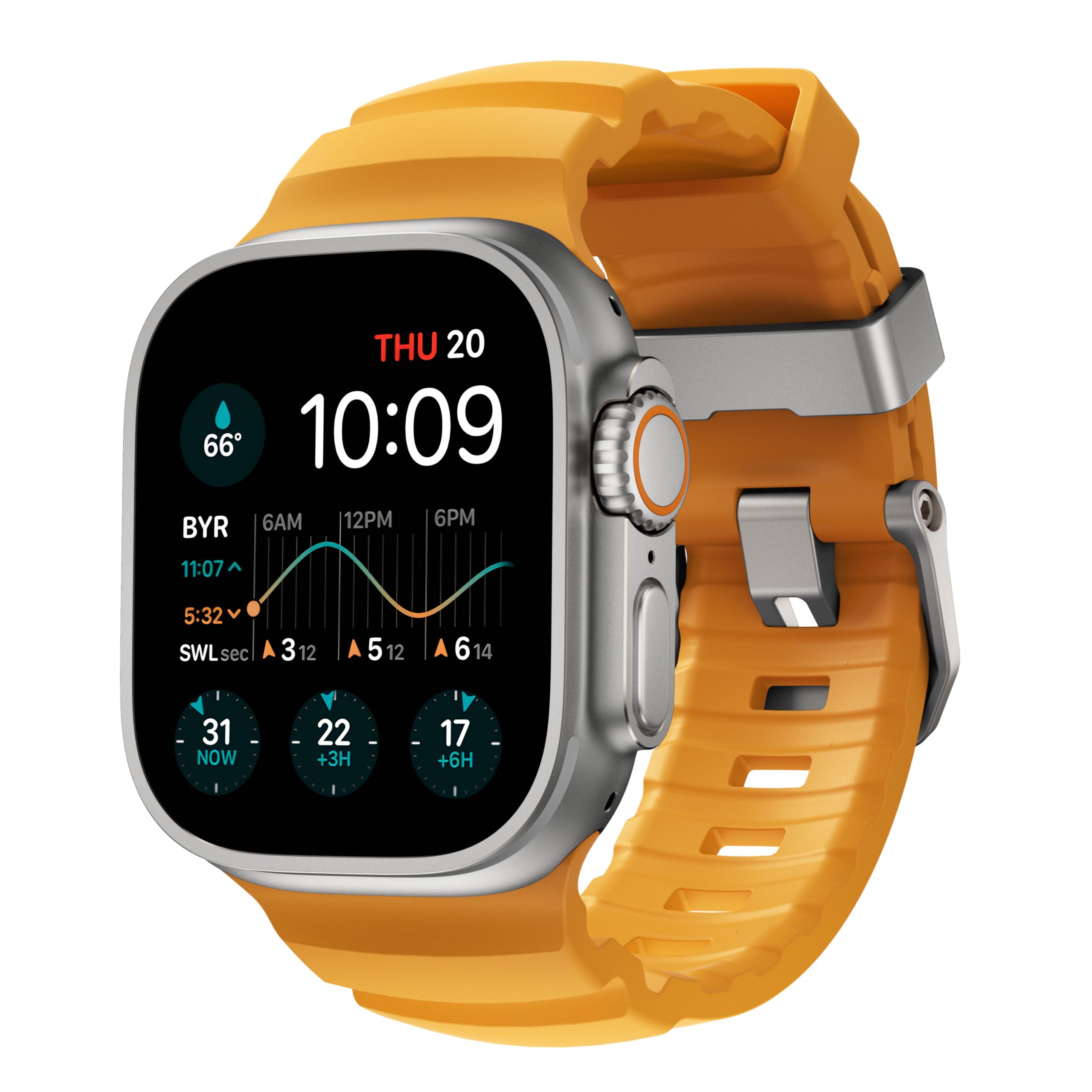 Foto 1 | Correa para Apple Watch Nomad Rocky Point Sol Amarillo - Venta Internacional