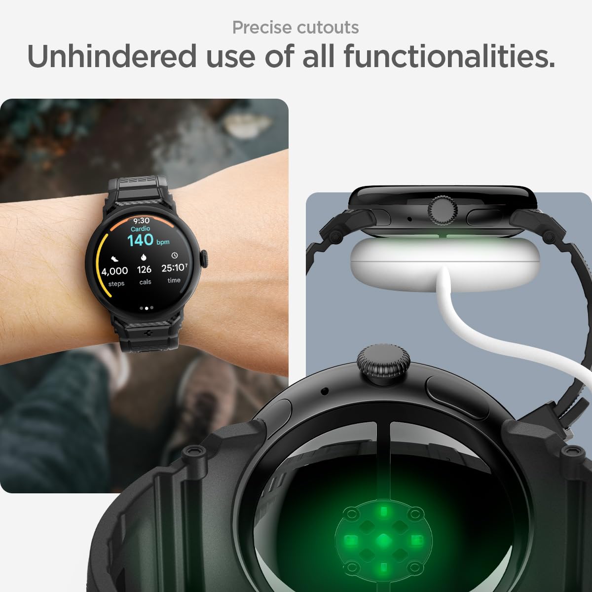 Foto 7 pulgar | Correa de Reloj Spigen Rugged Band para Google Pixel Watch 3 de 45 mm - Venta Internacional