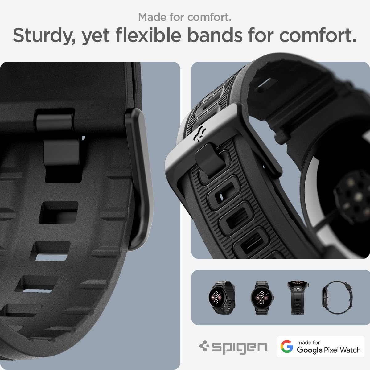 Foto 8 pulgar | Correa de Reloj Spigen Rugged Band para Google Pixel Watch 3 de 45 mm - Venta Internacional