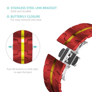 Foto 3 | Correa de Reloj Chanchy de Acero Inoxidable para Apple Watch 49 mm - Venta Internacional