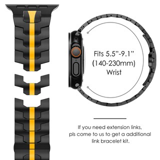 Foto 5 | Correa de Reloj Chanchy Acero Inoxidable para Apple Watch 49 mm - Venta Internacional