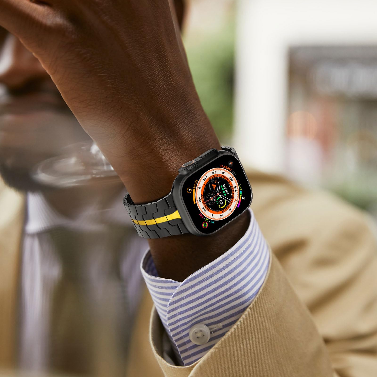 Foto 7 | Correa de Reloj Chanchy Acero Inoxidable para Apple Watch 49 mm - Venta Internacional