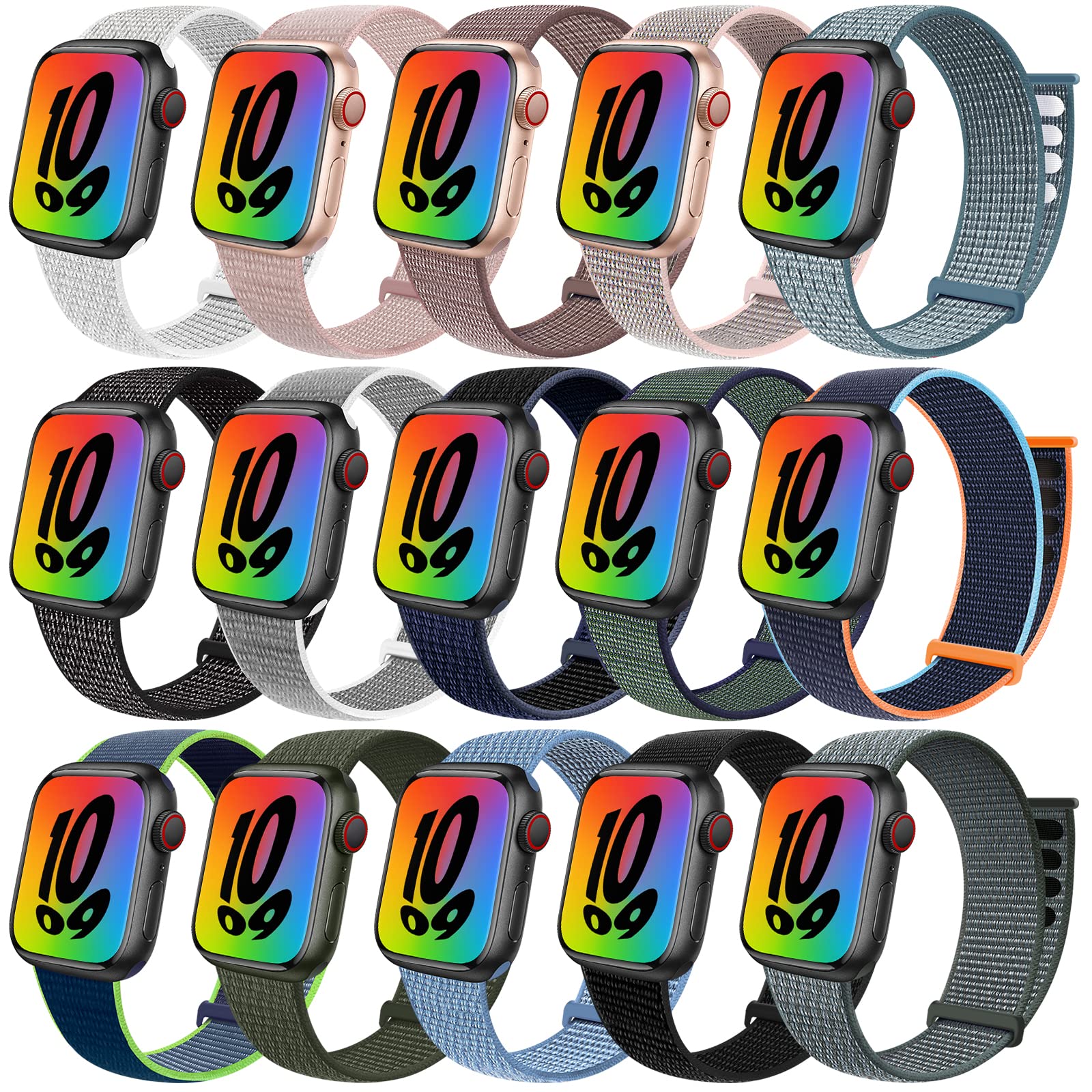 Foto 2 pulgar | Correa de Reloj Gz Gzhisy Sport Loop Paquete de 15 Unidades 42 mm Serie 3 - Venta Internacional