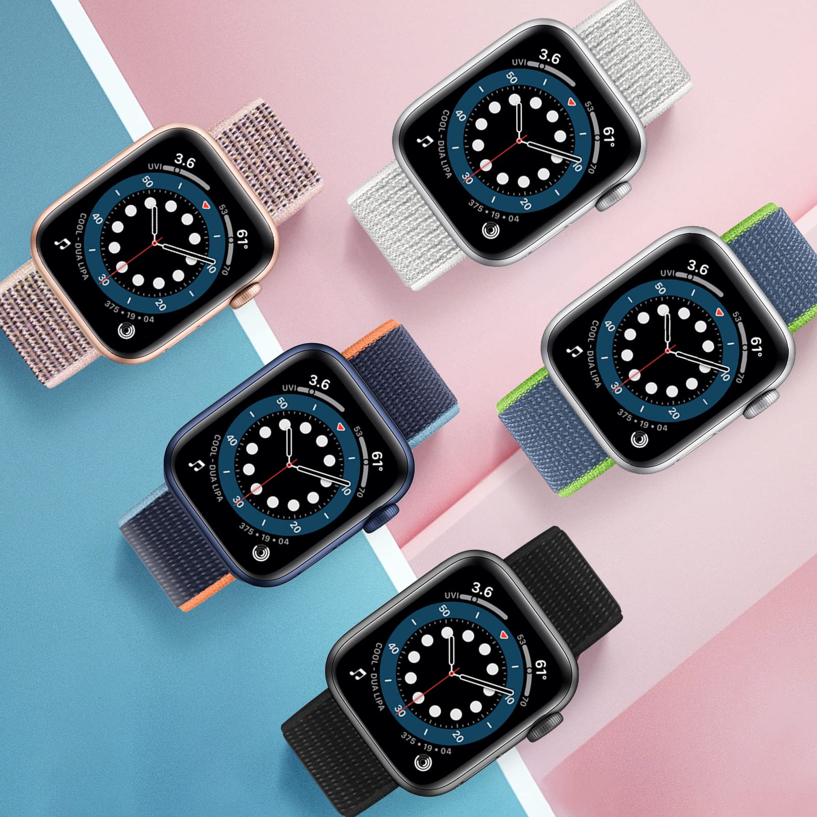 Foto 3 pulgar | Correa de Reloj Gz Gzhisy Sport Loop Paquete de 15 Unidades 42 mm Serie 3 - Venta Internacional
