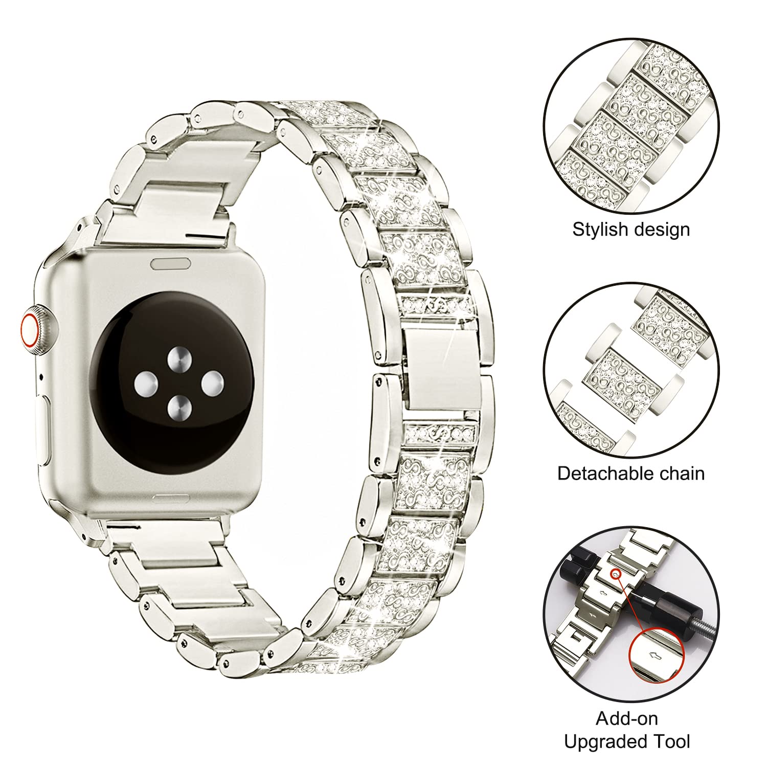 Foto 5 pulgar | Correa con Funda Mesime para Apple Watch-Venta Internacional