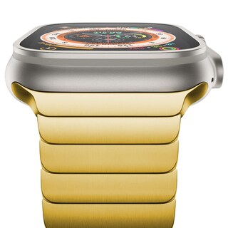 Foto 1 | Correa de Reloj NewWays Ultra 2 Dorada Compatible con Apple de 49 mm - Venta Internacional