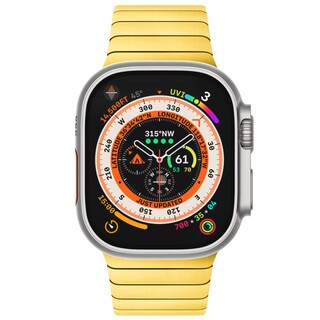 Foto 2 | Correa de Reloj NewWays Ultra 2 Dorada Compatible con Apple de 49 mm - Venta Internacional