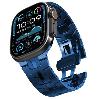 Foto 1 | Correa de Reloj Chanchy Acero Inoxidable para Apple Watch 49 mm Azul - Venta Internacional