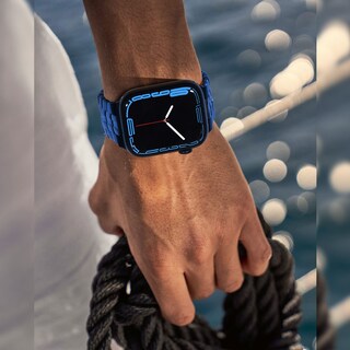 Foto 7 | Correa de Reloj Chanchy Acero Inoxidable para Apple Watch 49 mm Azul - Venta Internacional