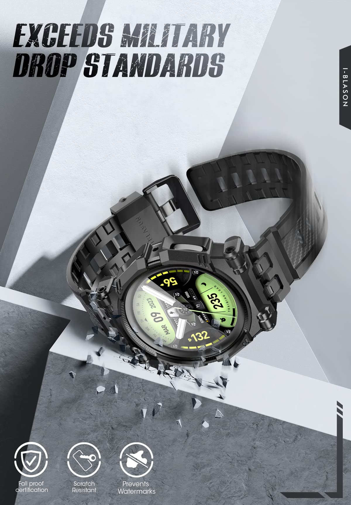 Foto 6 pulgar | Funda Watch Band + I-blason para Samsung Galaxy Watch 5 Pro - Venta Internacional