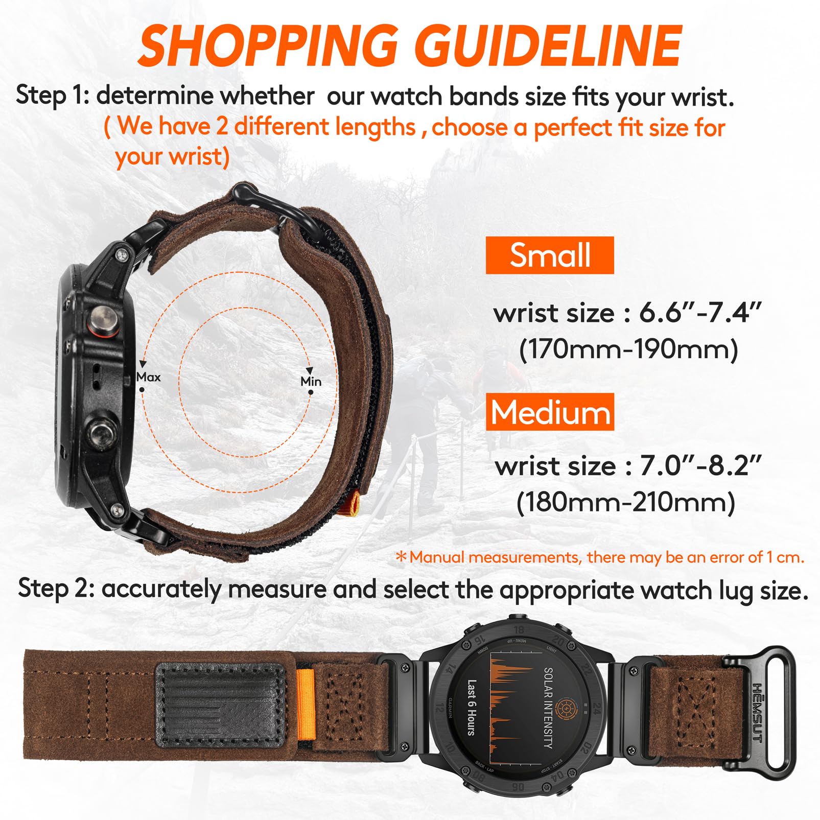 Foto 4 pulgar | Correa de Reloj Hemsut H para Fenix 5 - Venta Internacional