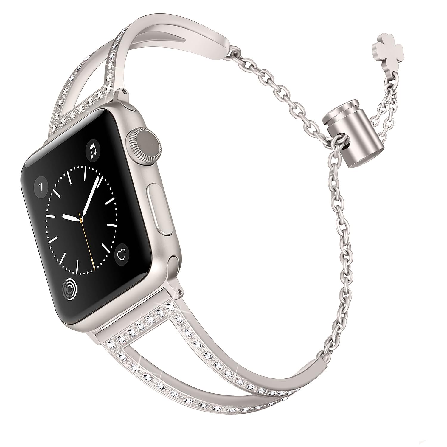 Foto 2 pulgar | Correa de Reloj Secbolt Bling de Acero Inoxidable de 38 a 42 mm Apple - Venta Internacional