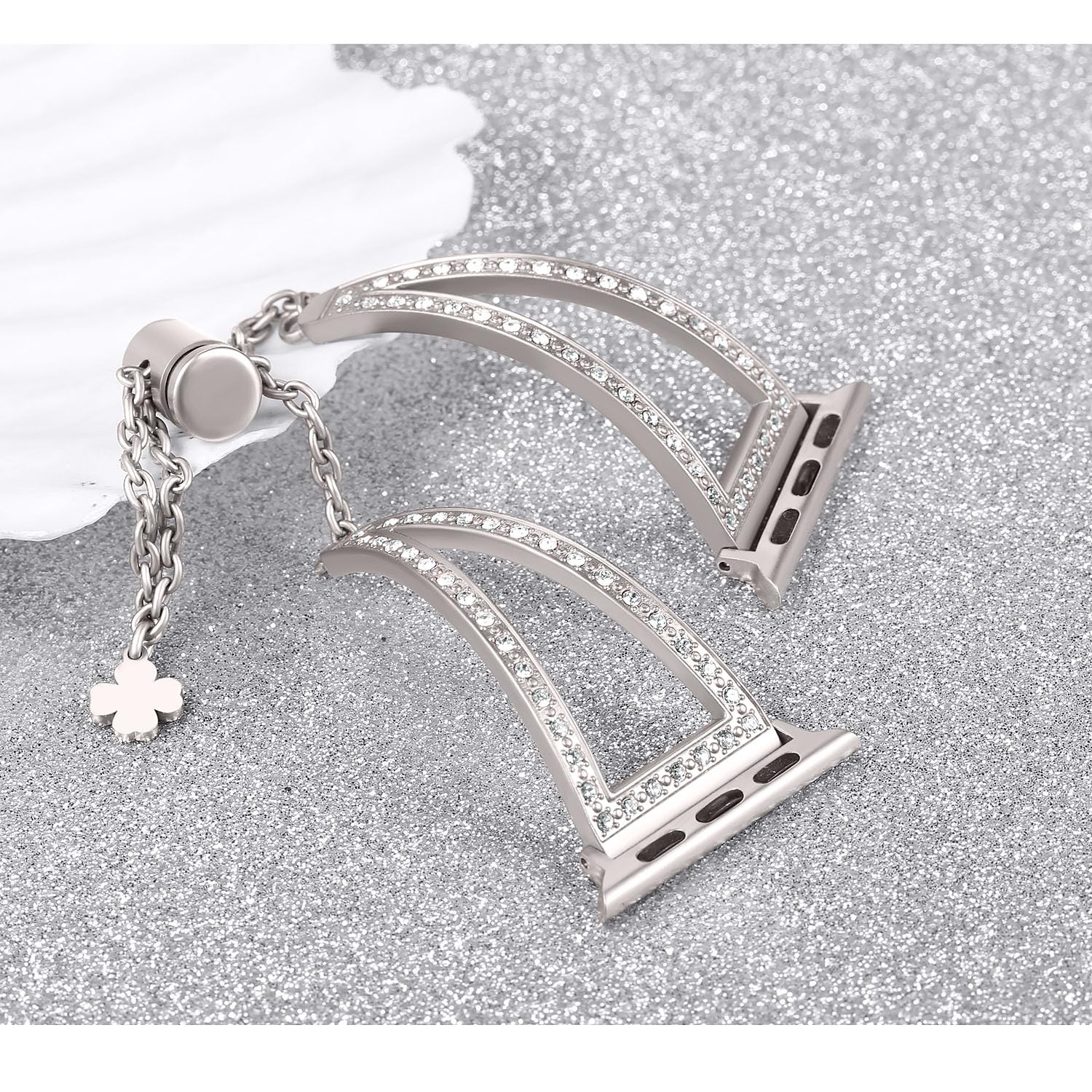 Foto 5 pulgar | Correa de Reloj Secbolt Bling de Acero Inoxidable de 38 a 42 mm Apple - Venta Internacional