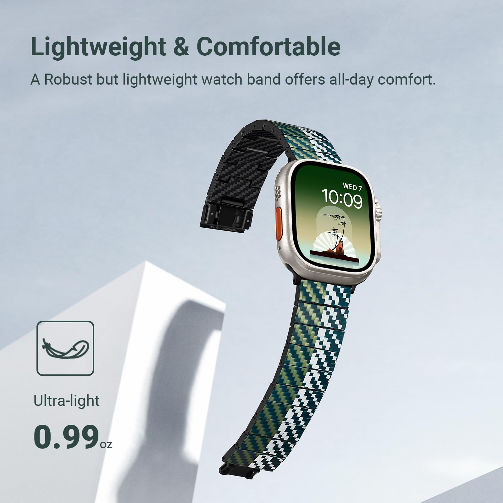 Foto 5 pulgar | Correa Pitaka Fibra de Carbono para Apple Watch - Venta Internacional