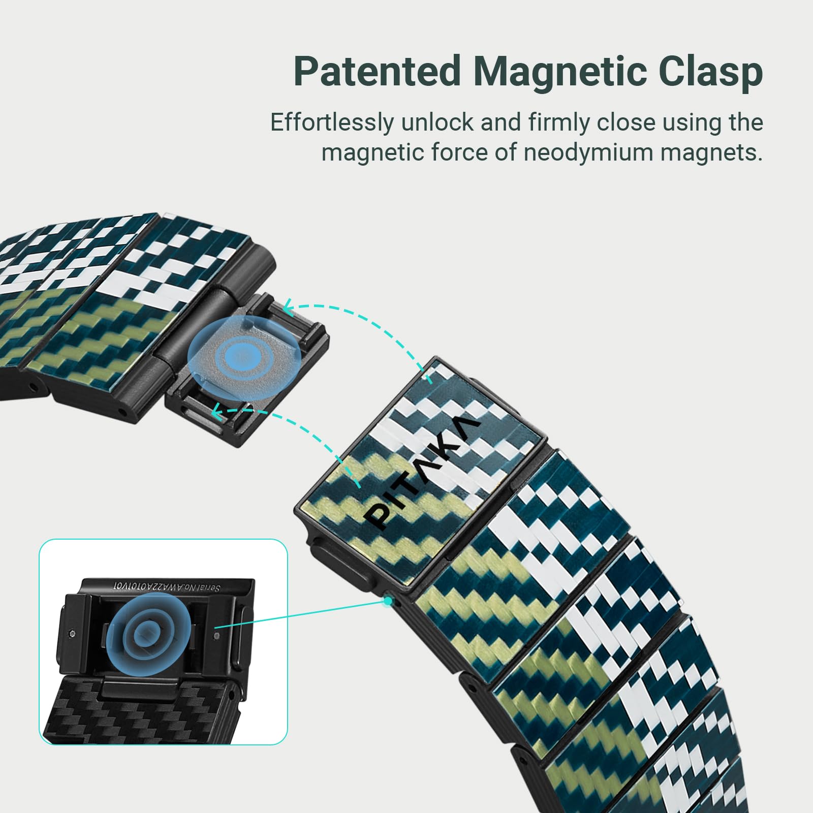 Foto 7 pulgar | Correa Pitaka Fibra de Carbono para Apple Watch - Venta Internacional