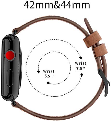 Foto 6 | Correa de Piel Auténtica Huafiy para Apple Watch 38/49 mm - Venta Internacional