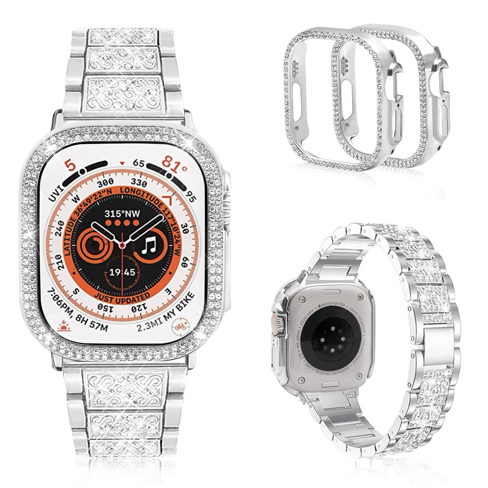 Foto 2 pulgar | Correa de Reloj Mosonio Compatible con Apple Ultra de 49 mm con Funda - Venta Internacional