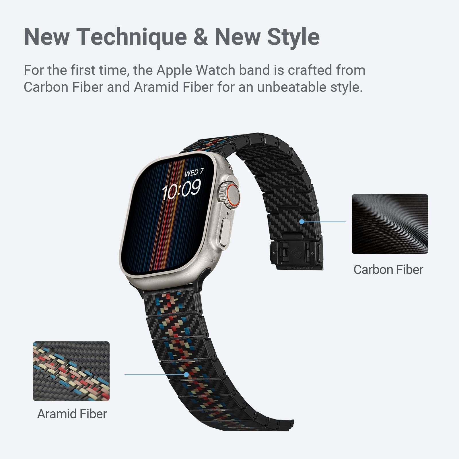 Foto 3 pulgar | Correa de Reloj Pitaka para Apple Watch - Venta Internacional
