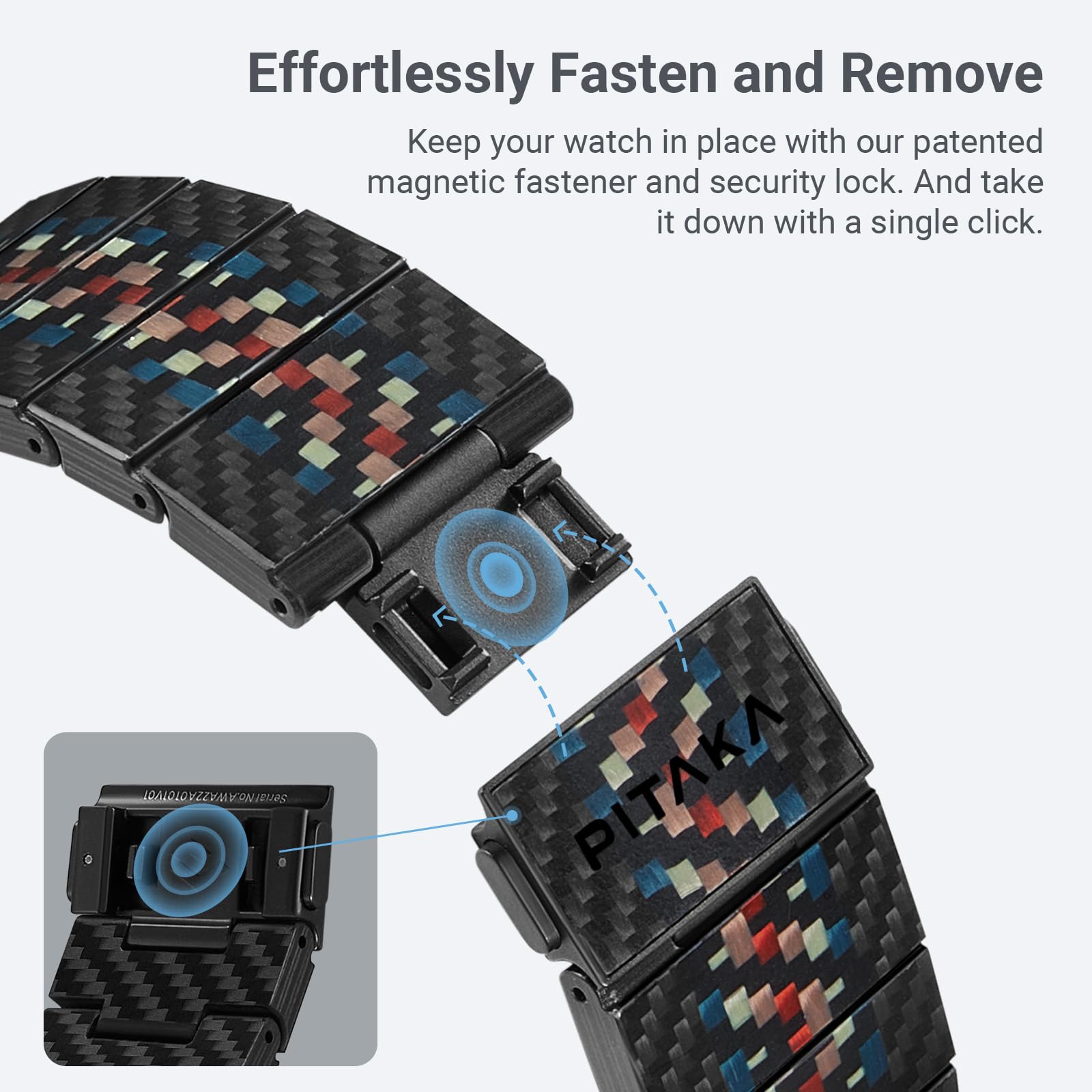 Foto 5 pulgar | Correa de Reloj Pitaka para Apple Watch - Venta Internacional