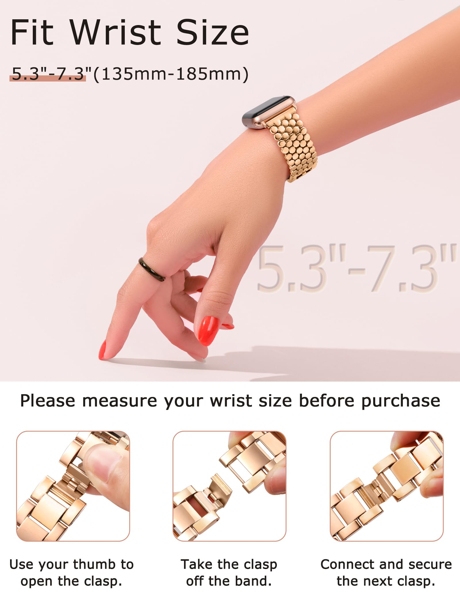 Foto 3 pulgar | Correa de Reloj Minyee para Apple Watch - Venta Internacional
