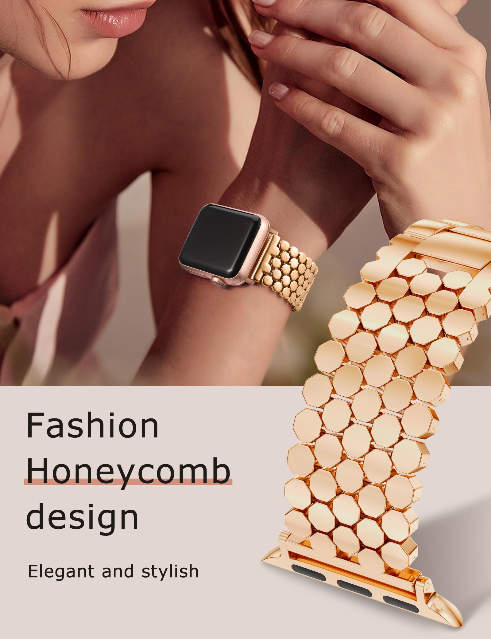Foto 6 pulgar | Correa de Reloj Minyee para Apple Watch - Venta Internacional