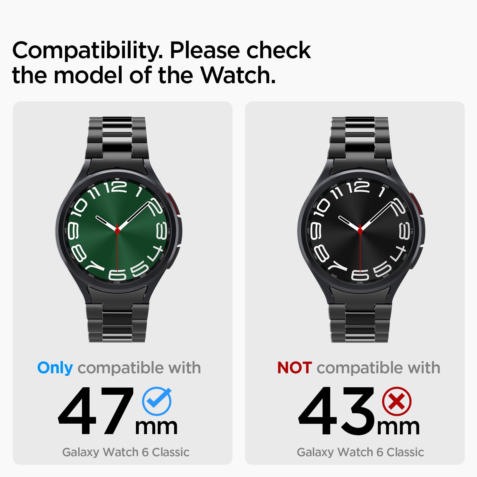 Foto 3 pulgar | Correa Spigen Modern Fit 316l para Samsung Galaxy Watch 6 Classic - Venta Internacional