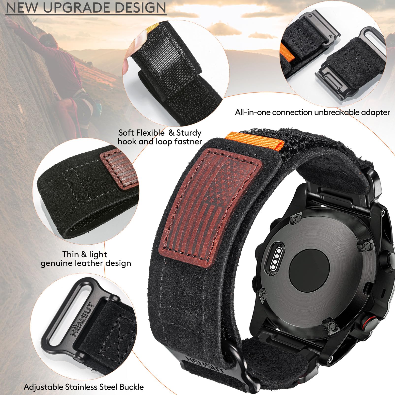 Foto 4 | Correa de Reloj Hemsut H para Fenix 5 - Venta Internacional