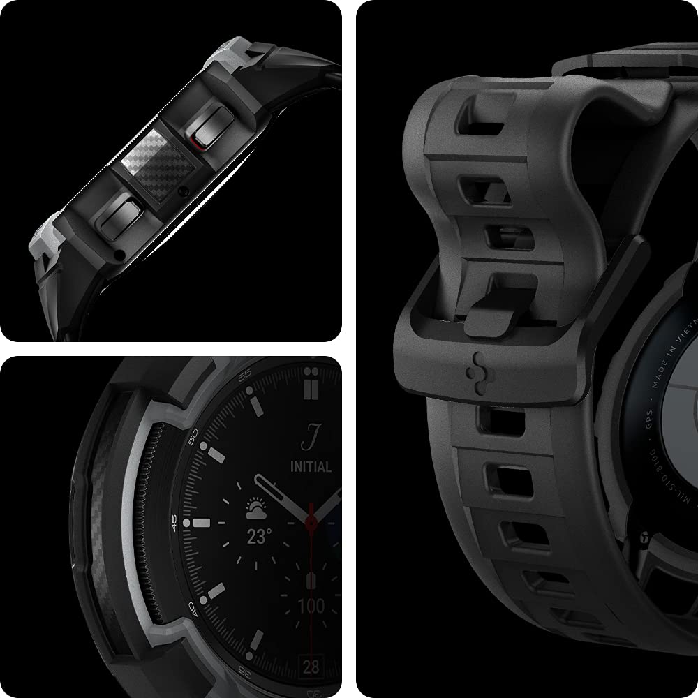 Foto 4 pulgar | Correa para Galaxy Watch 4 Classic Spigen Rugged Armor Pro 46 Mm - Venta Internacional